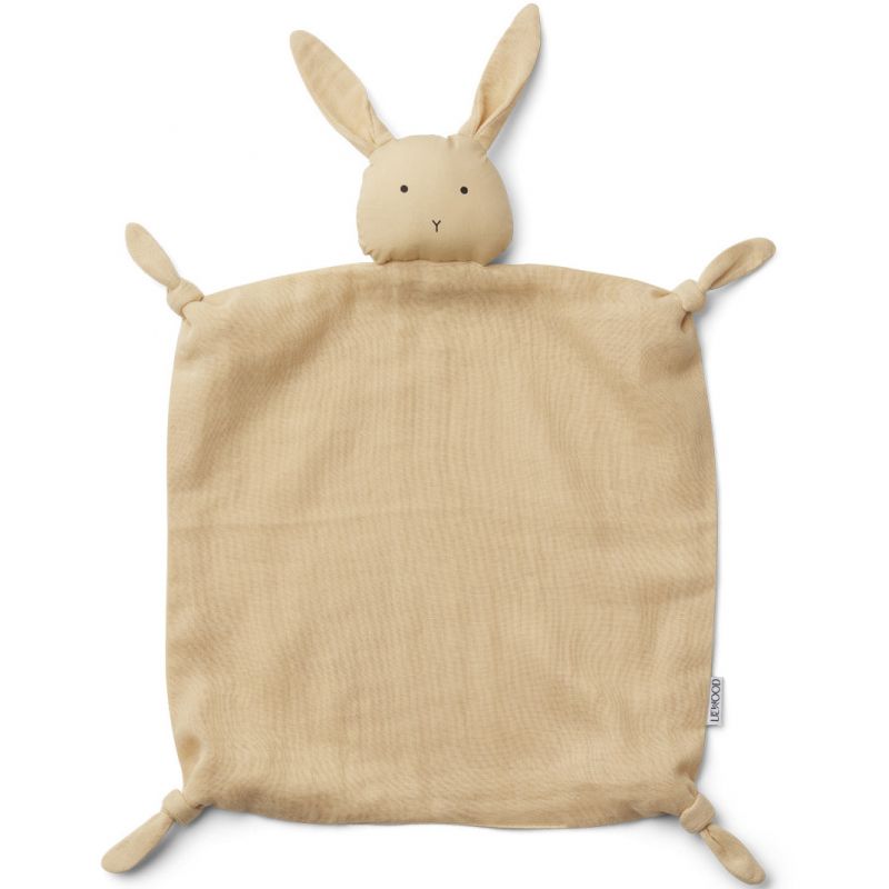 Doudou plat Agnete lapin smoothie jaune Liewood