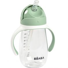 Gourde à paille vert sauge (300 ml) - Béaba