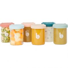 Boîtes De Conservation - Pot Bebe Conservation5 Petits Pots Plastique  Sevrage Couvercles Rangement Aliments Béb