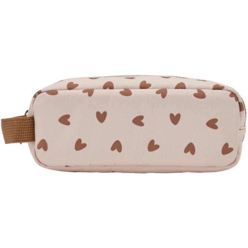 Trousse scolaire Cœurs Marron Atelier Wagram Produit 1