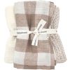 Lot de 3 langes Vichy Caramel (70 x 70 cm) - Babyshower