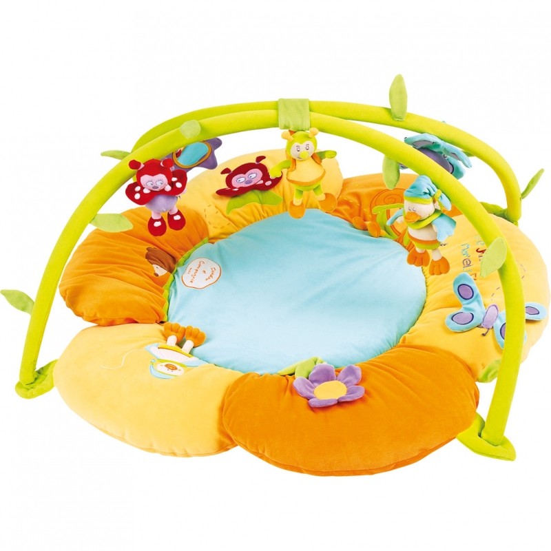 Tapis d'éveil Cocon Jardin merveilleux (90 cm) Doudou et Compagnie