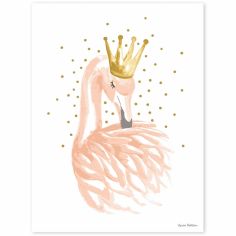 Affiche flamant rose Flamingo by Lucie Bellion (30 x 40 cm)