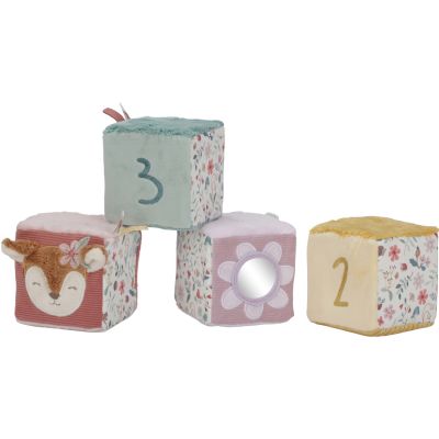 Lot de 4 cubes doux Fairy Garden  par Little Dutch