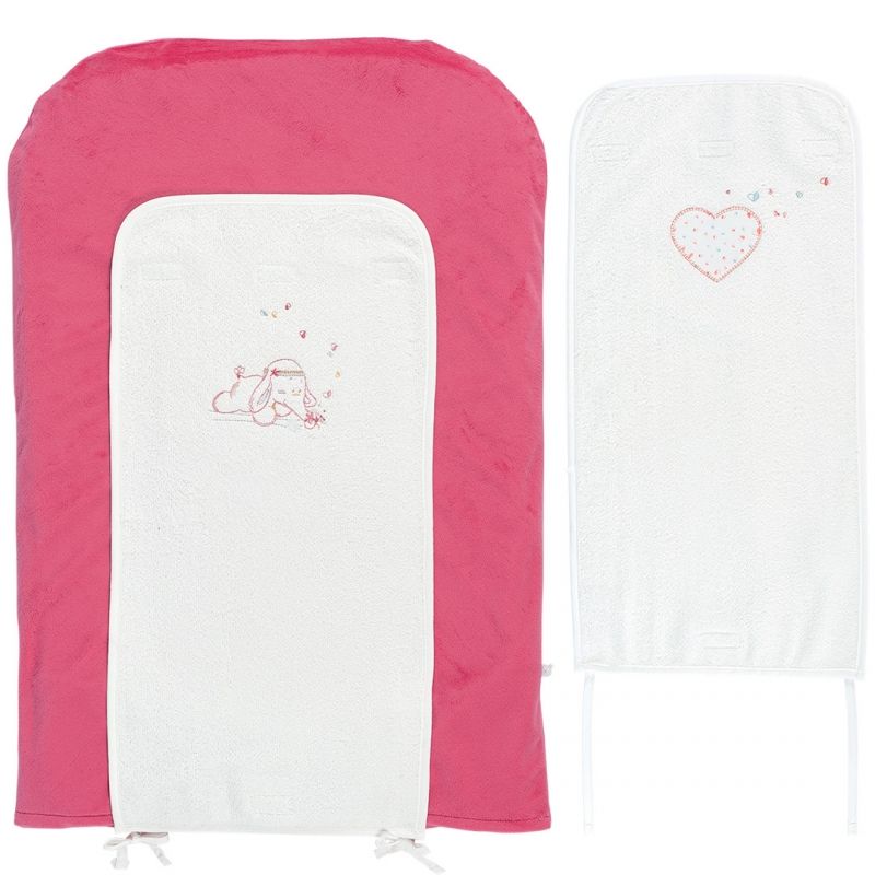 Matelas à langer avec 2 serviettes Anna et Pili (45 x 70 cm) Noukie's
