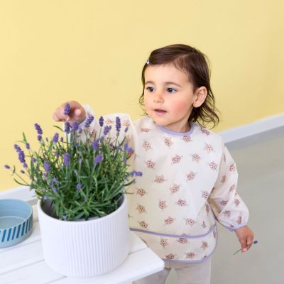 Lot de 2 bavoirs manches longues Tiny Team Chat