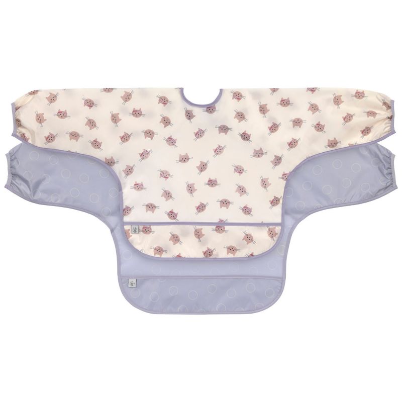 Lot de 2 bavoirs manches longues Tiny Team Chat Lässig Produit 1