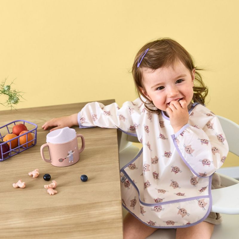 Lot de 2 bavoirs manches longues Tiny Team Chat Lässig Ambiance 7