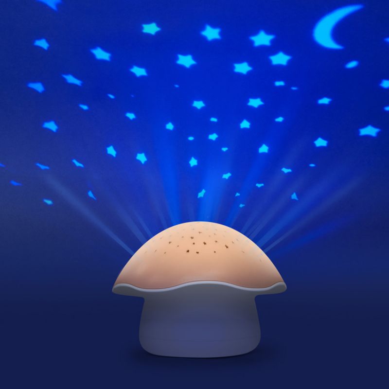 Projecteur d'étoiles Champignon rose Pabobo Ambiance 6