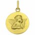 Médaille ronde Ange 16 mm (or jaune 750°) - Premiers Bijoux