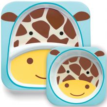 Ensemble assiette et bol Zoo Girafe  par Skip Hop
