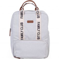 Sac à dos à langer Family club signature blanc cassé - Childhome