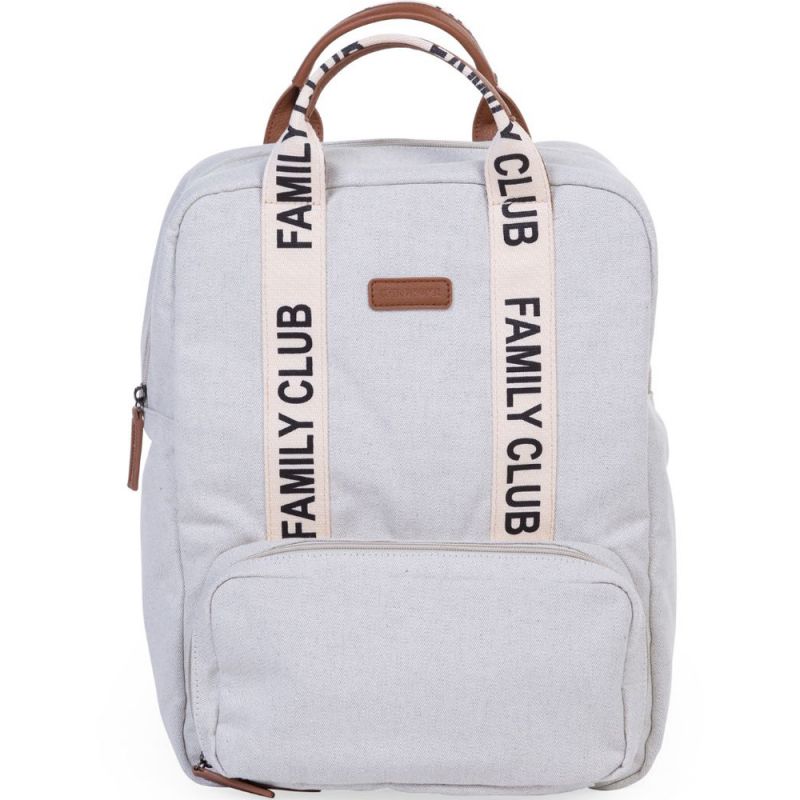 Sac à dos à langer Family club signature blanc cassé Childhome Produit 1