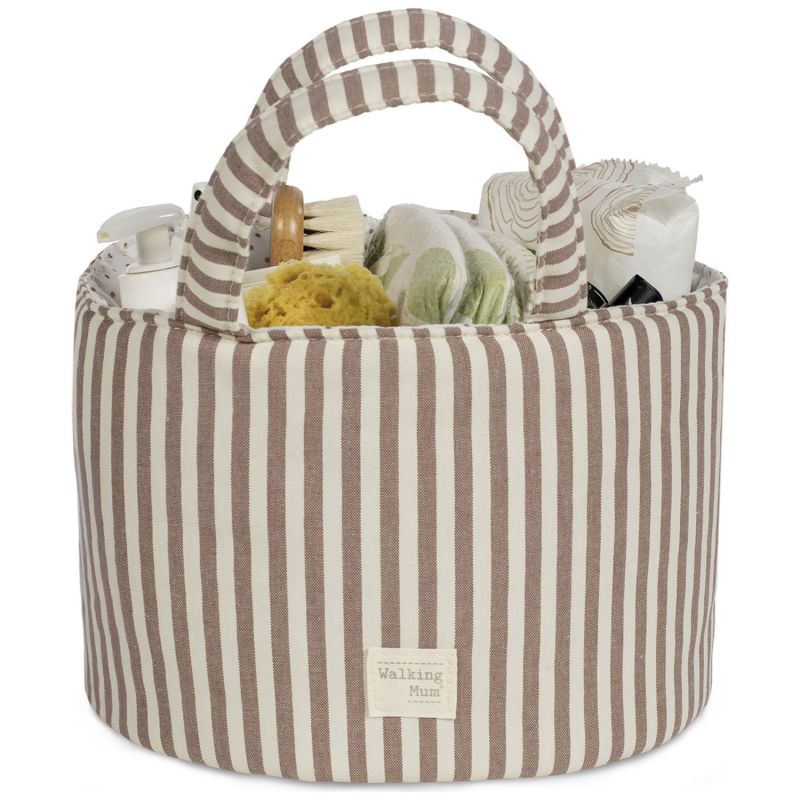Panier de rangement Praliné Rayures Moka Walking Mum Produit 3
