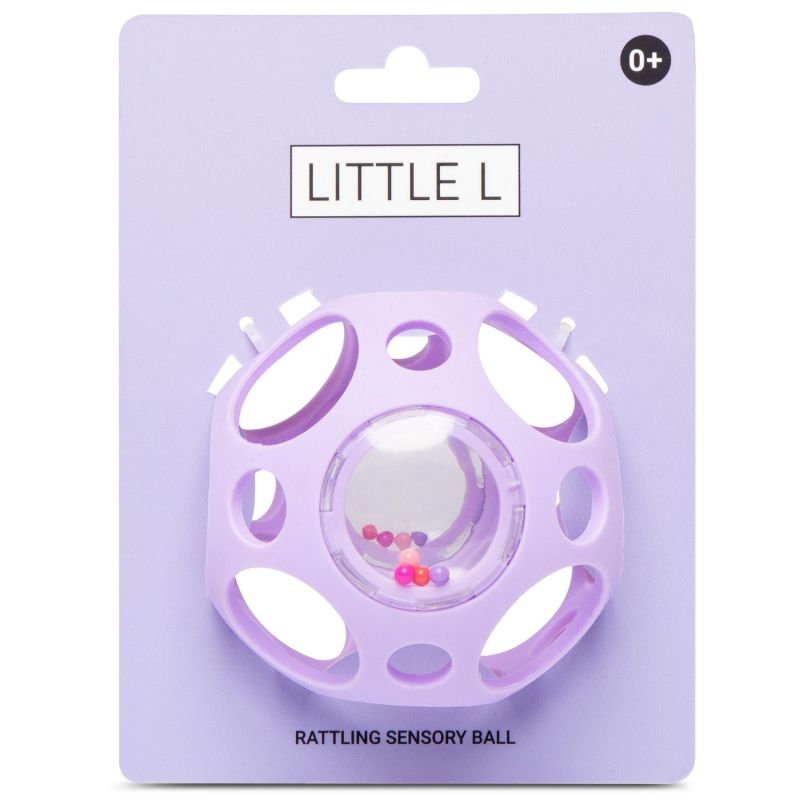 Balle sensorielle Hochet violet Little L Packaging 5