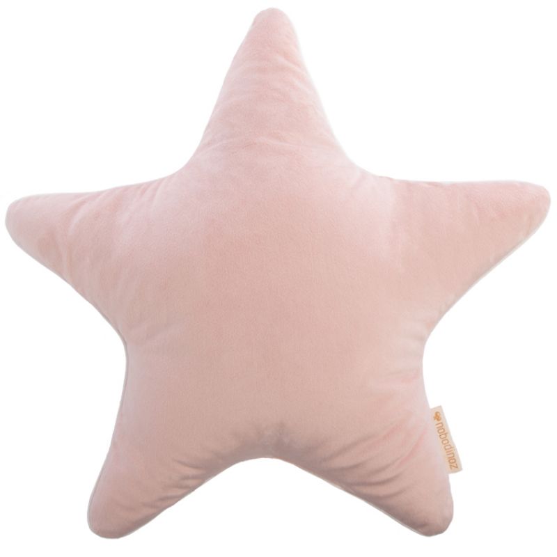 Coussin étoile Aristote velvet Bloom rose (40 x 40 cm) Nobodinoz
