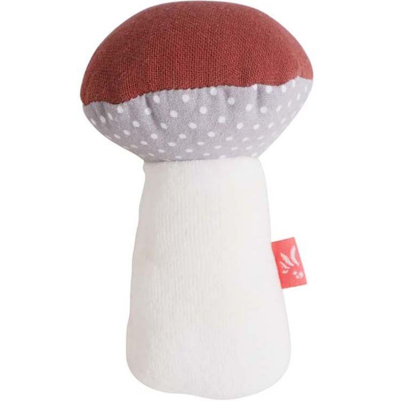 Hochet pouët champignon à pois Les Amis de la forêt Kikadu