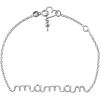 Bracelet chaîne Maman S (argent massif 925) - Padam Padam