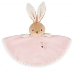 Doudou plat Lapin rond rose - Kaloo