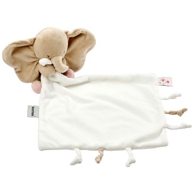 Doudou câlin Fanfan l'éléphant Blanc crème (27 cm) Nattou