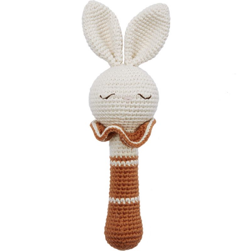 Hochet grelot lapin brique Patti Oslo