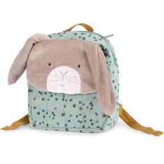Sac à dos lapin sauge Trois petits lapins (personnalisable) - Moulin Roty