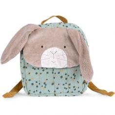 Sac à dos lapin sauge Trois petits lapins (personnalisable)