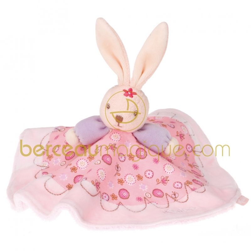 Doudou lapinou rond lilirose Kaloo
