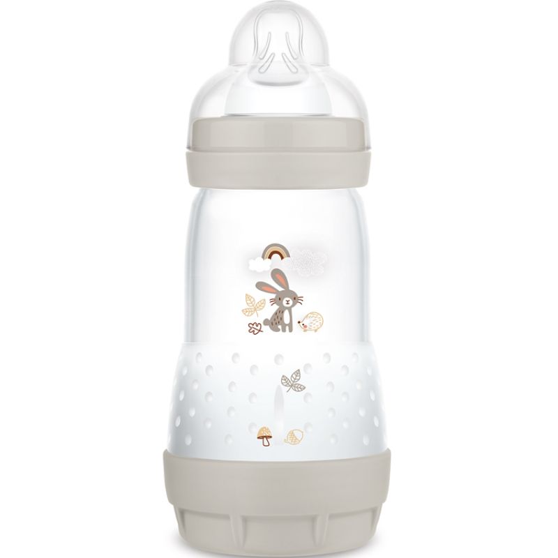 Biberon Easy Start anti-colique Nature Dune - Tétine débit moyen 2 (260ml) MAM
