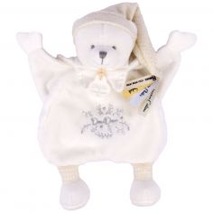 Doudou Ours Cape Blanc (25 cm) - Doudou et Compagnie