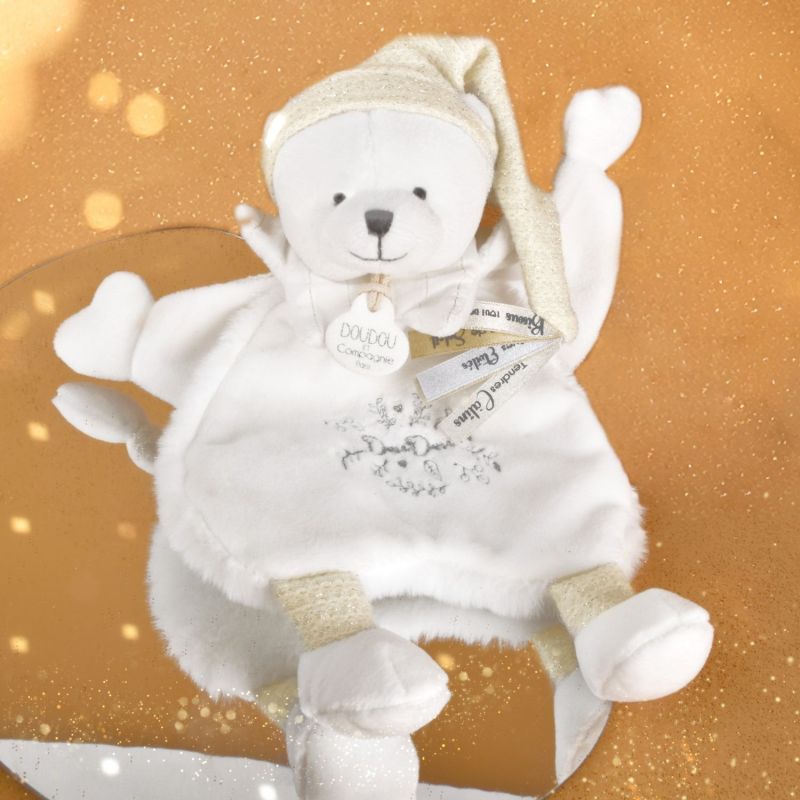 Doudou Ours Cape Blanc (25 cm) Doudou et Compagnie Ambiance 2