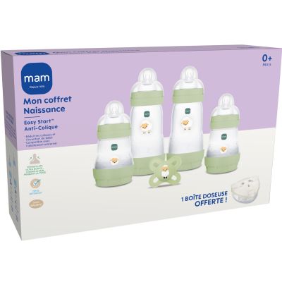 Coffret naissance Nature (4 biberons+1 sucette+1 boîte doseuse)