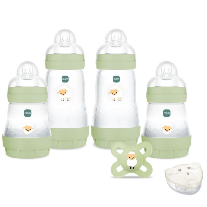 Coffret naissance Nature (4 biberons+1 sucette+1 boîte doseuse) MAM Produit 1