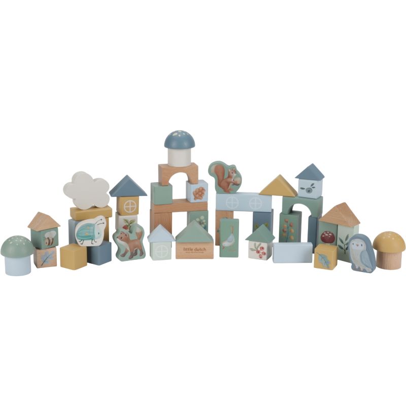 Blocs de construction en bois FSC Forest Friends Little Dutch Produit 1 grande taille