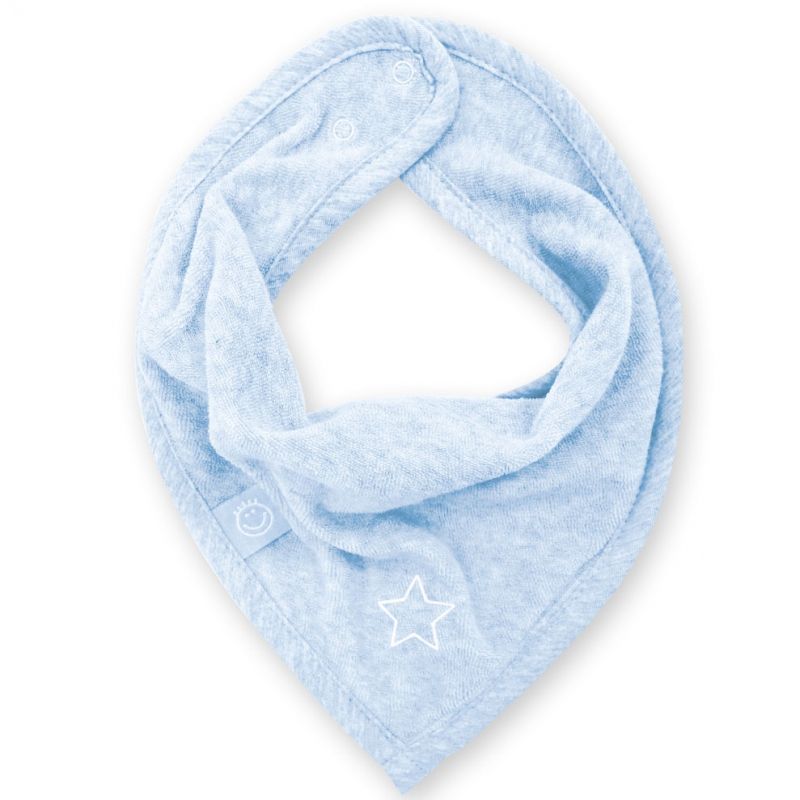 Bavoir bandana Stary bleu frost à points (25 cm) Bemini