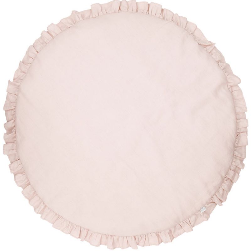 Tapis de jeu à volants rose poudré Pure nature Cotton&Sweets