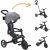 Variation Gris, noir du produit Tricycle Trike Explorer Foldable 4 en 1 Noir/Gris de la marque Globber