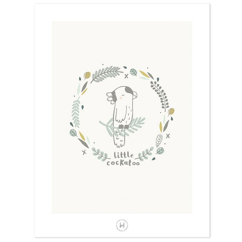 Affiche perroquet (30 x 40 cm) Lilipinso