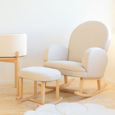 Repose pied lin beige