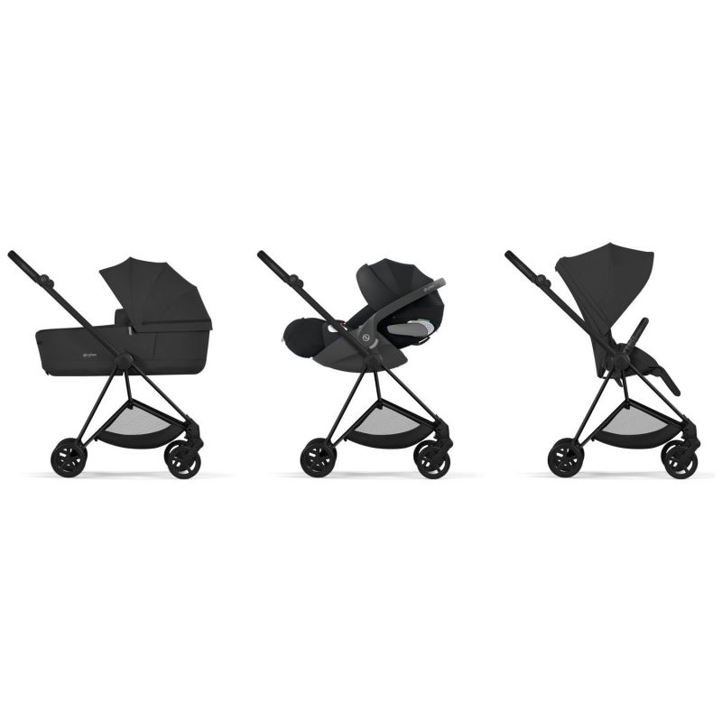 Duo MIOS 2026 Poussette citadine avec nacelle pliable et Châssis Matt Black Sepia Black Cybex Produit 3
