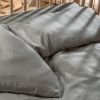 Housse de couette pur coton Gris tourterelle (100 x 140 cm)  par Kadolis