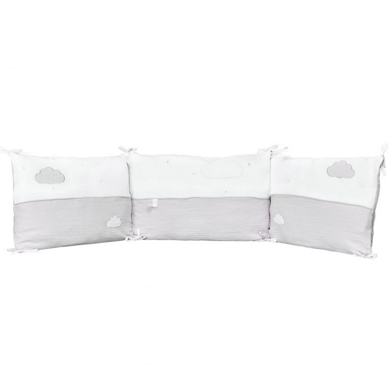 Tour de lit Lily grey (pour lits 60 x 120 et 70 x 140 cm) Sauthon