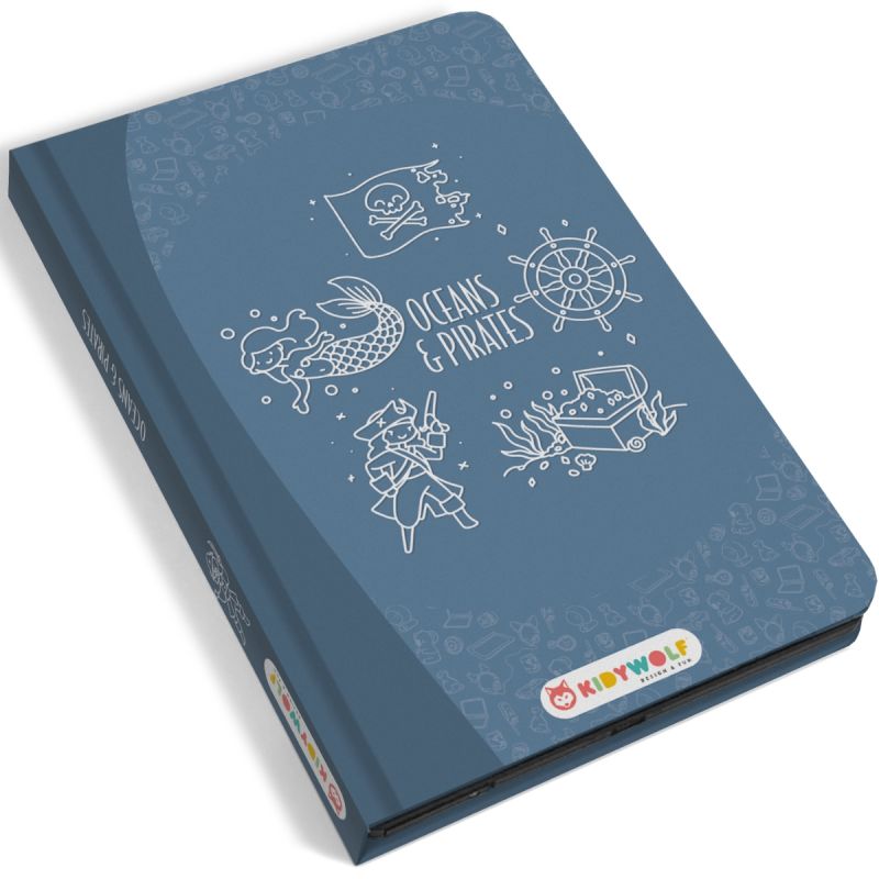 Tablette à dessin KIDYDRAW-MINI Océans et pirates bleu KIDYWOLF Produit 1