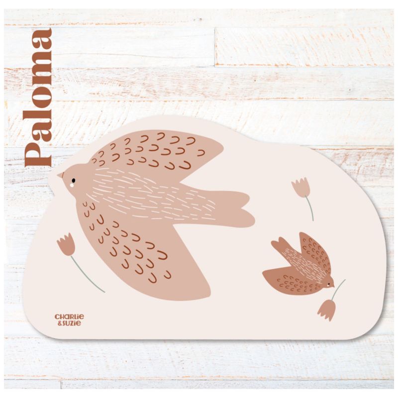 Set de table Paloma Palombes personnalisable Charlie et Suzie Ambiance 2
