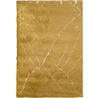 Tapis rectangulaire Shaggy Sahara safran (160 x 230 cm)  par AFKliving