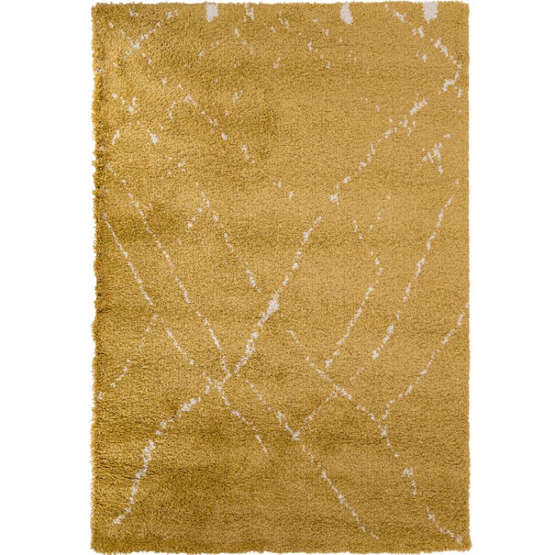 Tapis rectangulaire Shaggy Sahara safran (160 x 230 cm) AFKliving