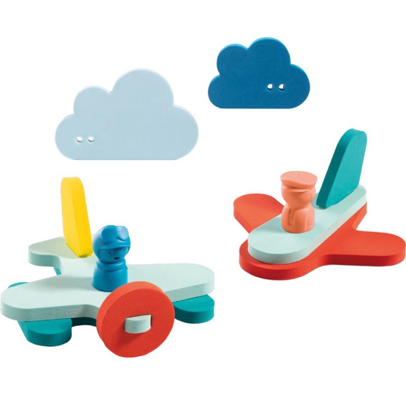Puzzle de bain en mousse friends Dans les airs (11 blocs) Quut