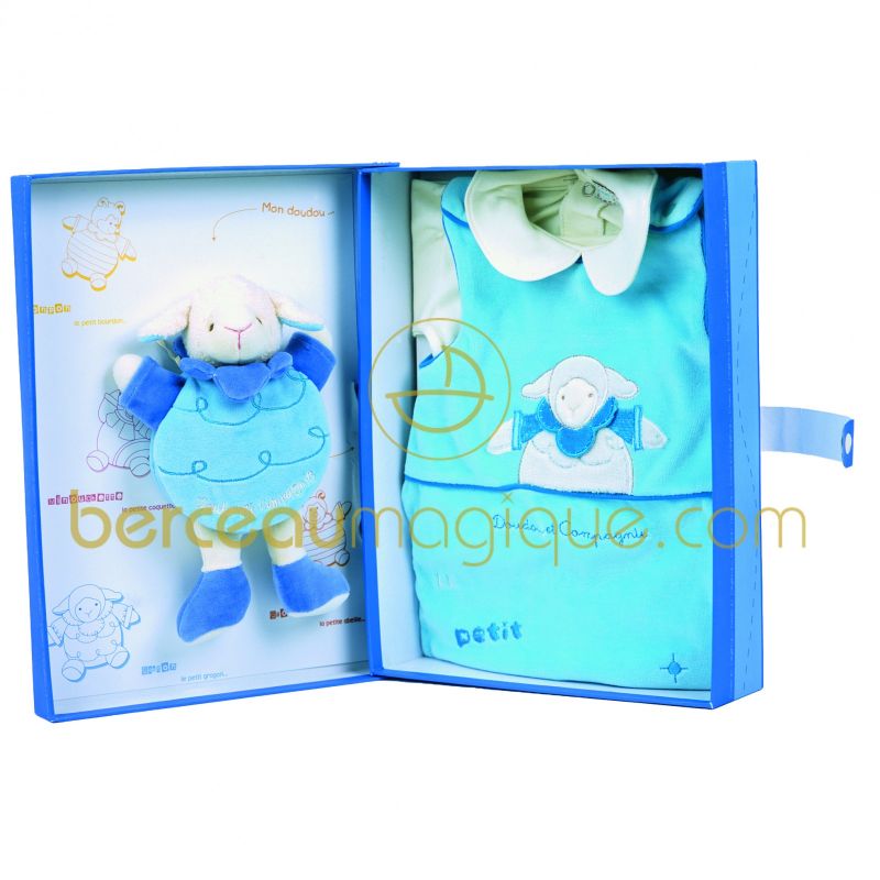 Coffret Pyjama et doudou Gaston le mouton Doudou et Compagnie