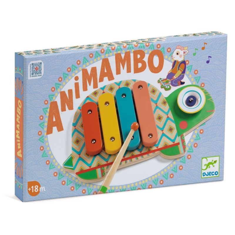 Xylophone et cymbale Animambo Djeco Packaging 2