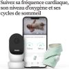 Pack duo babyphone audio avec vidéo Cam 2 et Smart Sock 3 bleu nuit  par Owlet